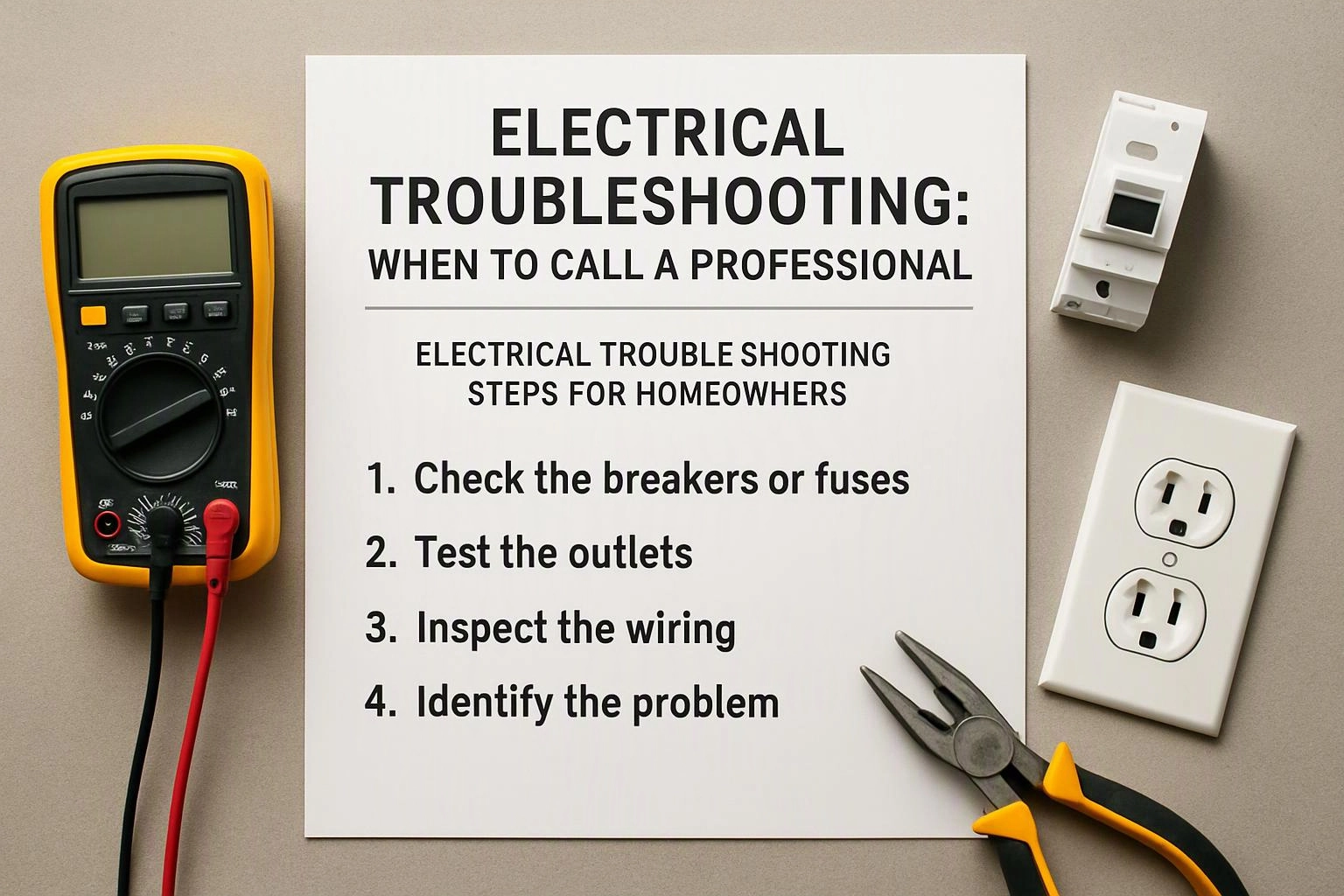 Electrical Troubleshooting: When to Call a Professional