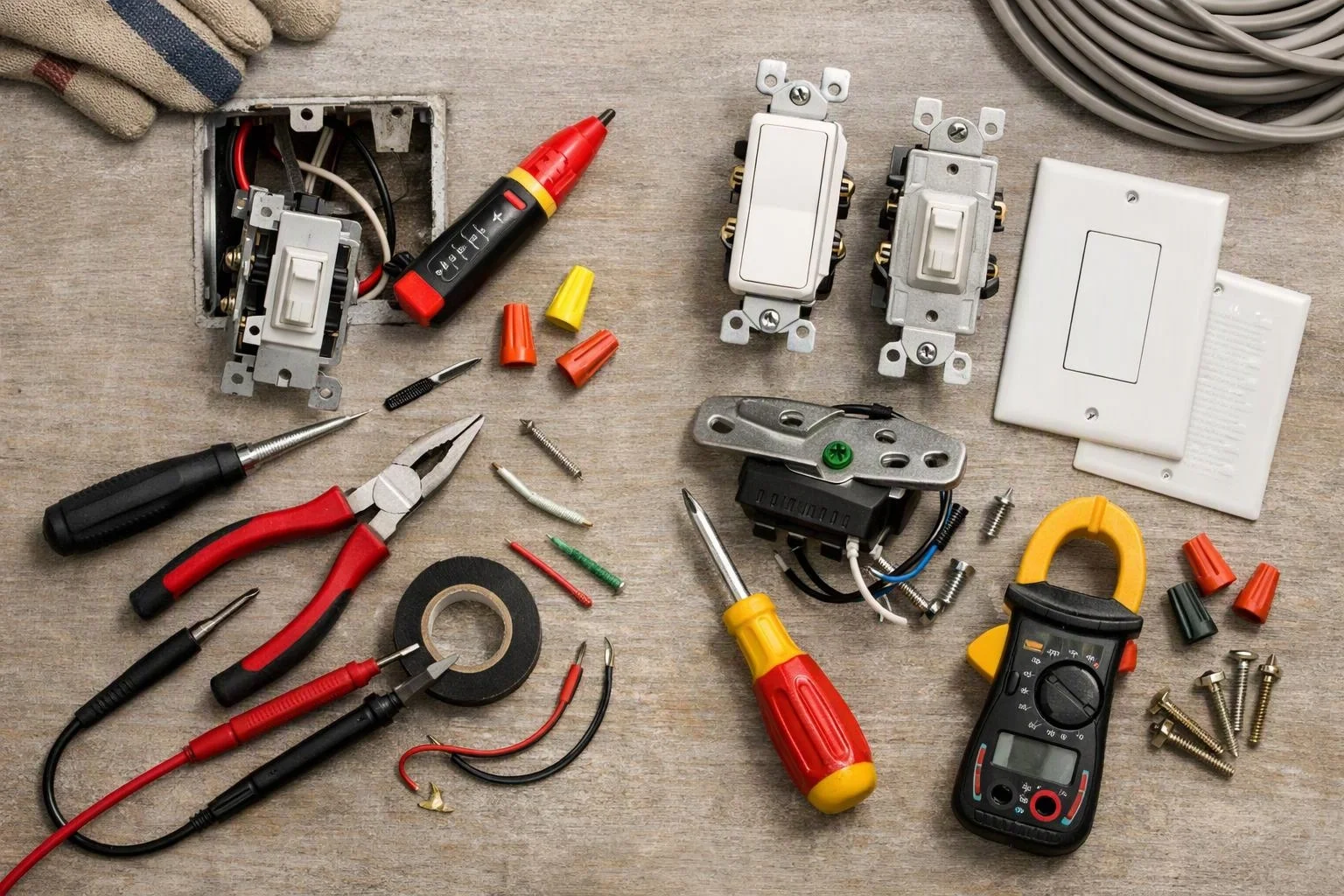 Light Switch Repair, Replacement, and Ceiling Fan Electrical Safety